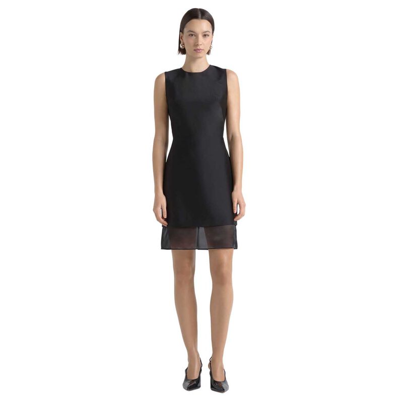 Cue Silk Organza Contrast Mini Dress image number 0